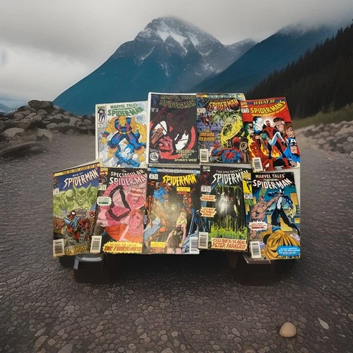 Spider-Man Comic Bundle x 9 Comics Vintage Marvel U.K.