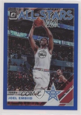 2019-20 Panini Donruss Optic All-Stars Blue Prizm 33/49 Joel Embiid #3 5l1