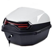 35l Motorcycle Top Case White Universal Motorcycle Tail Box Trunk Luggage 35l Motorcycle Top Case White Universal Motorcycle Tail Box Trunk Luggage