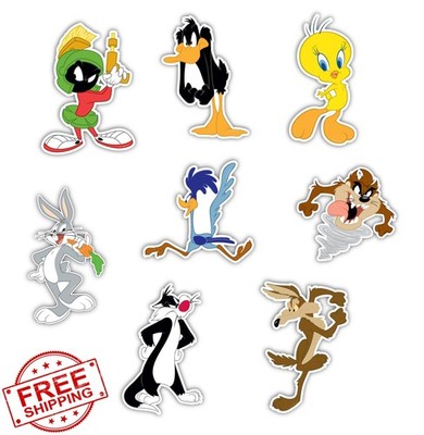 Elektroplate Looney Tunes Decals 8-pack