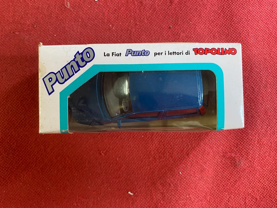 FIAT PUNTO METALLO IN BOX 1:43 BLU Bburago per lettori TOPOLINO Disney - Immagine 2 di 4