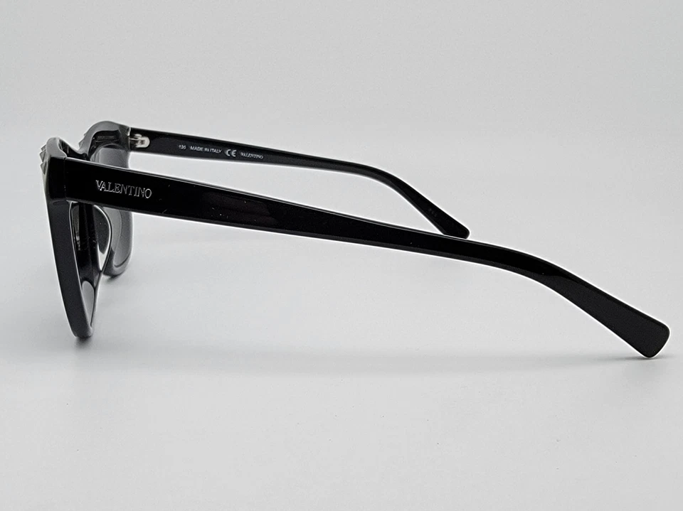 Valentino V650S 001 Gloss Black RockStud Sunglasses FRAME ONLY w Case Italy 54mm - Image 4 of 4