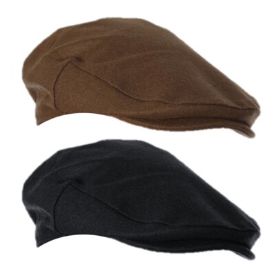 Herren flache Kappe Bäcker Junge Kappe Tweed Vintage Gatsby Peak Mütze Herringbone Cabbie