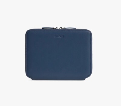BRAND NEW NWOT Mon Metro Folio Kit | Oxford Blue Vegan Leather Travel Organizer