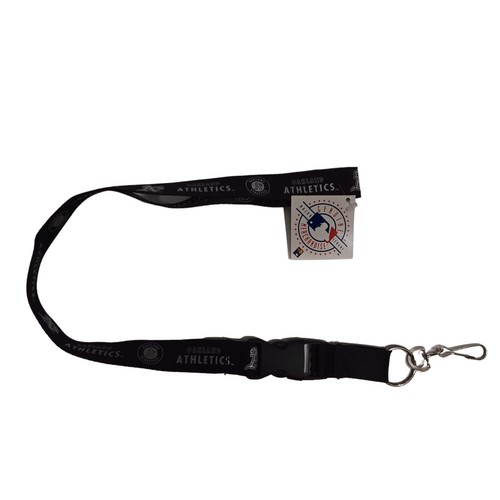 Oakland Athletics MLB Lanyard Clip Neck Tag Keychain for ID Ticket Holder - Picture 2 of 2