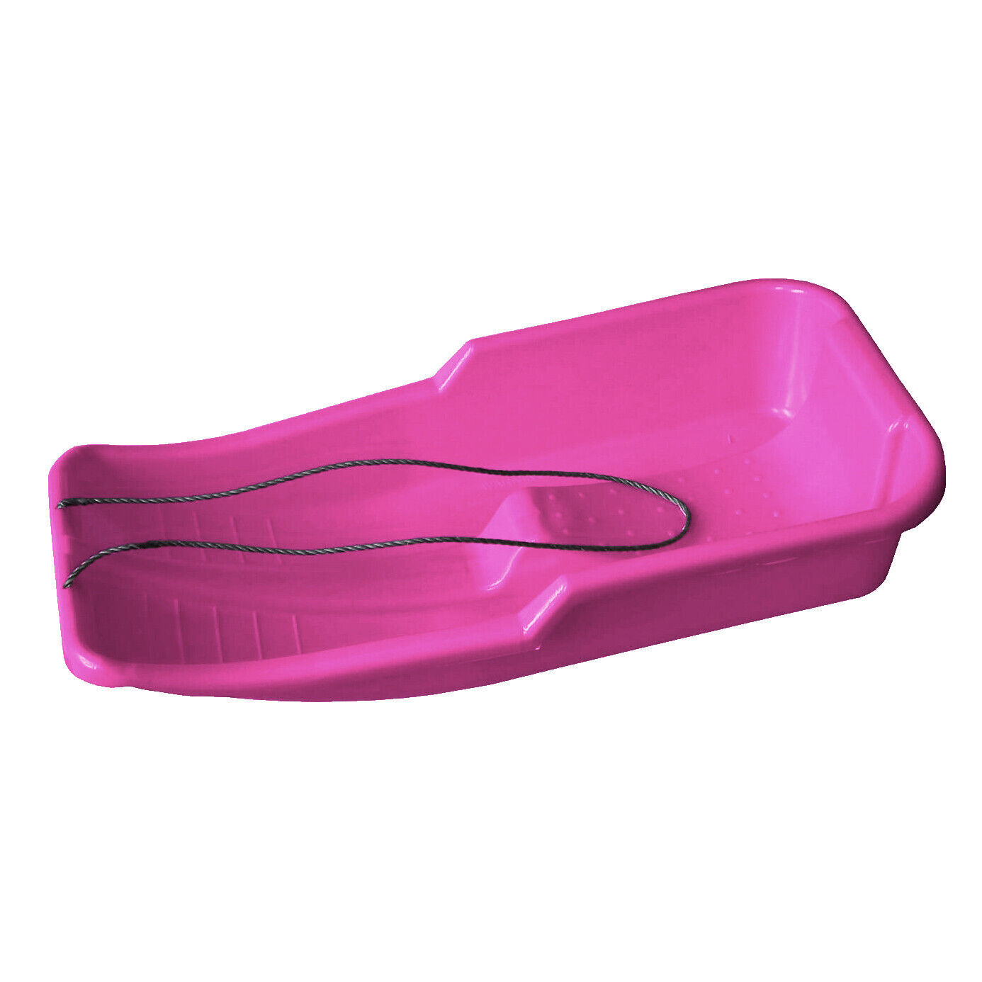 2 X KIDS HEAVY DUTY SNOW SLEDGE TOBOGGAN SLEIGH SLED ROPE PLASTIC