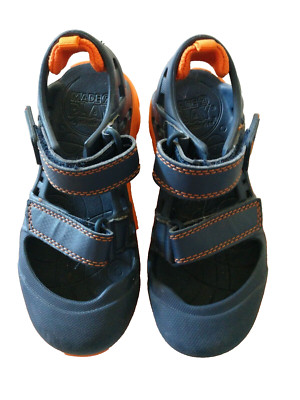 Stride Rite Made to Play Kids Size 12 Water Shoes Blue Orange Hook & Loop Beach