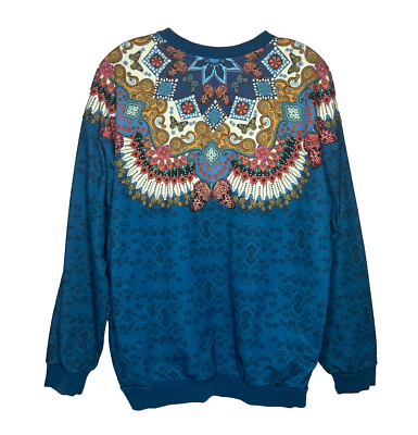 Adidas X Farm Rio Borbomix Butterfly Sweatshirt Women's S Blue