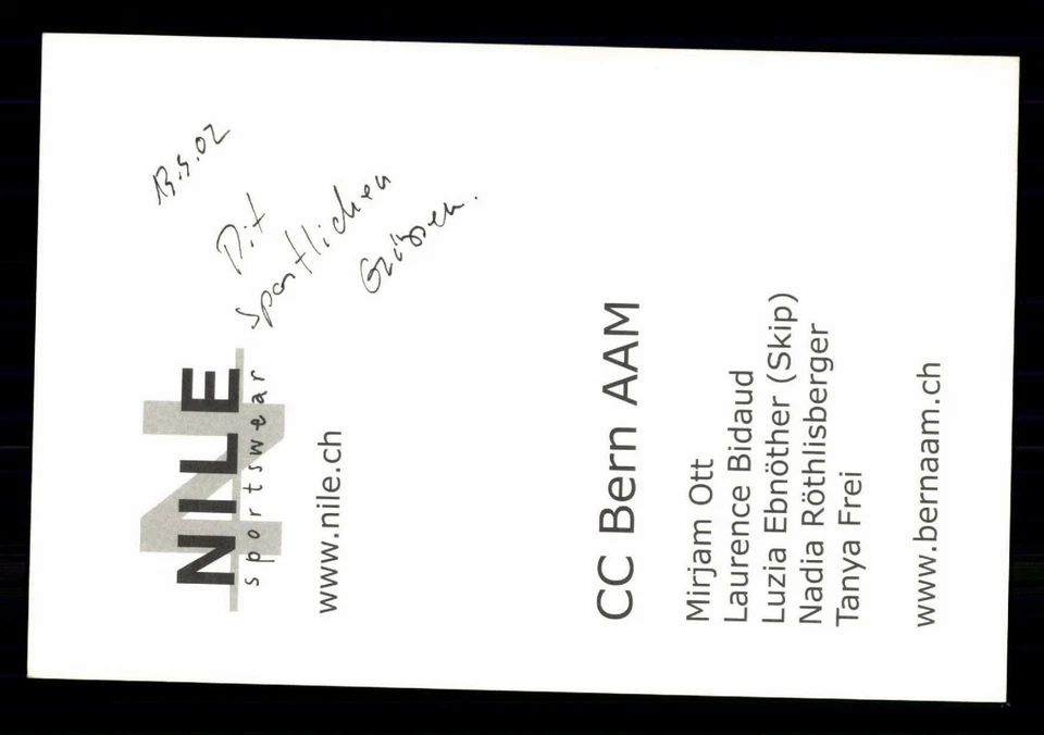 Laurence Bidaud Autogrammkarte Original Signiert Curling ## G 29552 - Bild 2 von 2