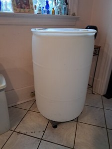 55 Gallon BARREL DRUM PLASTIC BARRELS DRUM CONTAINER RAIN WATER, BPA-free
