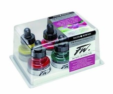 DALER-ROWNEY ARTISTS FW ACRYLIC INK SETS -  AIRBRUSHING - CHOICE OF 4 PACKS