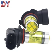 2X Yellow Fog Light Bulbs for 9006 HB4 100W 2323 LED 4300K Daytime Running Light
