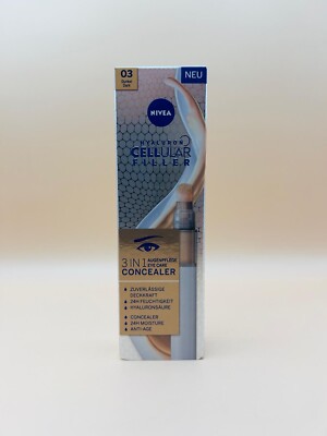 NIVEA Hyaluron Cellular Filler 3in1 Augenpflege Concealer 03 Dunkel 4ml *NEU*