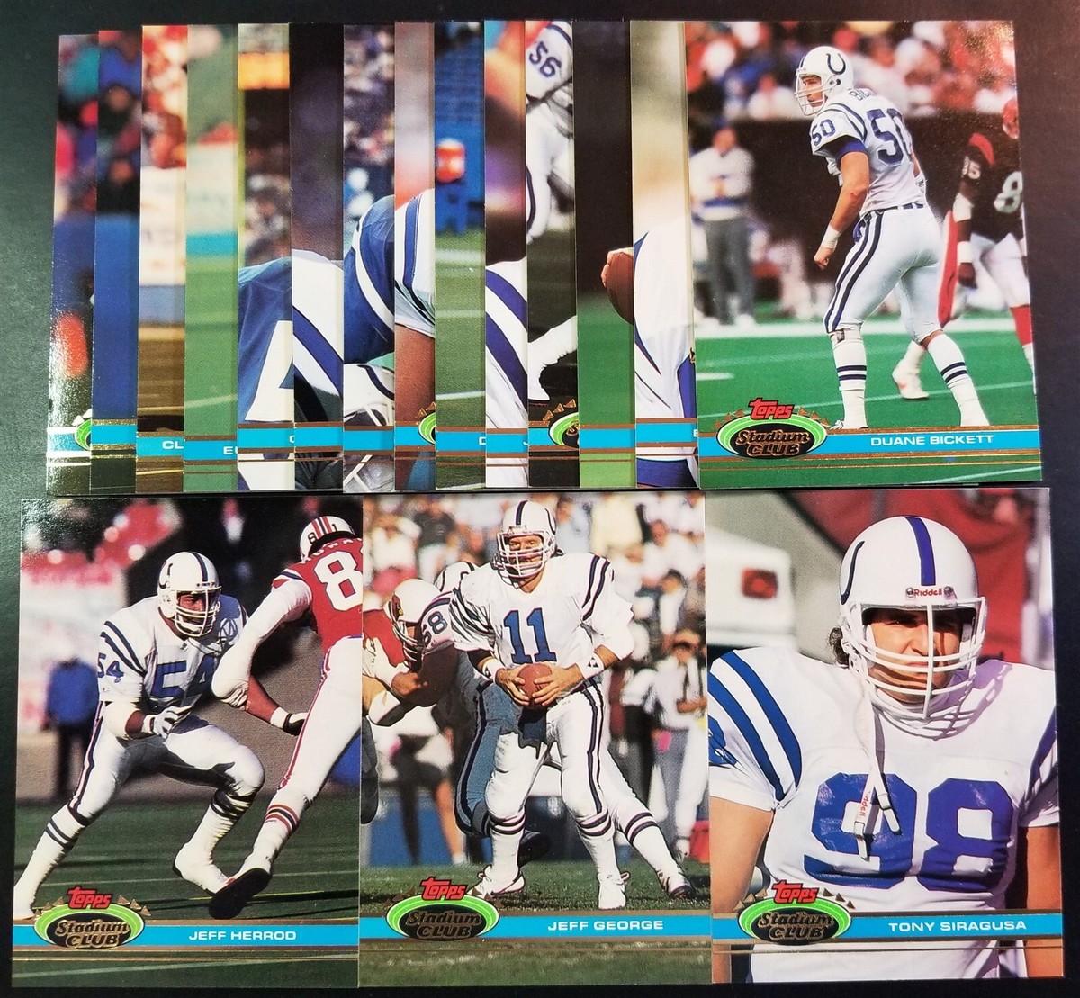 レアCD SPRITS OF 1991 THE COLTS RALEIGH 1991 Stadium Club Indianapolis COLTS Team Set (17c) Tony Siragusa