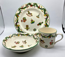 Spode Christmas Toys Child Bowl, Cup,  Plate, England, 3 Piece Set, Porcelain