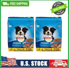 2 PACK Kibbles 'n Bits Original Savory Beef  Chicken Dry Dog Food, 45 lb. Bag