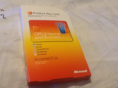 Microsoft Office 2010 Home and Business-Produkt NUR SCHLÜSSEL, keine Disc im Inneren. Ref: Versand/W