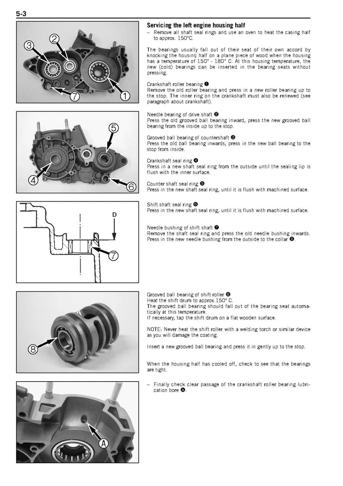 KTM Engine Service Workshop Shop Repair Manual Book 2007 300 EXC - Image 4 of 4