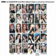 Le Sserafim 3rd Mini Album Easy Lucky Draw Photocard AD BDM BR M2U PS SW KPOP