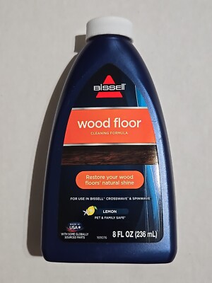 Bissell Wood Floor Cleaning Formula 8 Fl Oz Lemon Scent Pet & Family Safe Sealed