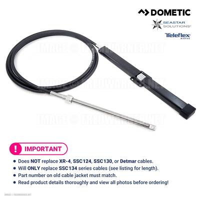 SeaStar SSC13413 Rack & Pinion 13ft Mechanical Steering Cable Teleflex Marine