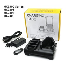 4-Slot Battery Charging Cradle Base Kit For Zebra MC9300 MC930B MC930P MC930