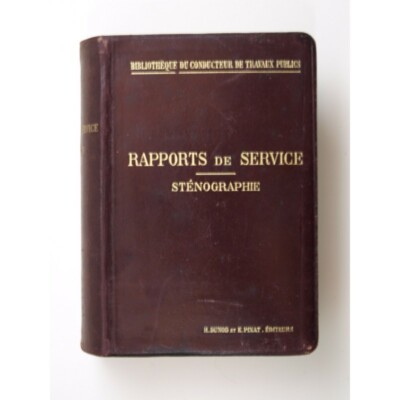 Dardart E, Dufour Philippe: Dienstberichte - Stenographie