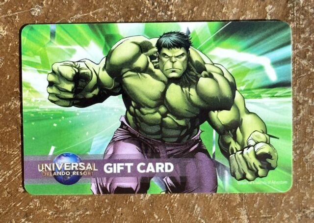 Universal Studios The HULK Park GIFT CARD