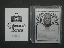 Pro Football HALL OF FAME Metallic Metal Bust 8 Card Set #51 Law Reed + NEW