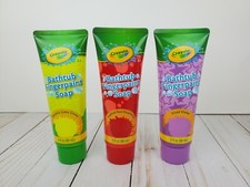 Crayola Bathtub Finger Paint Soap 3oz each x3 Colors Purple Green Red - Kids NEW