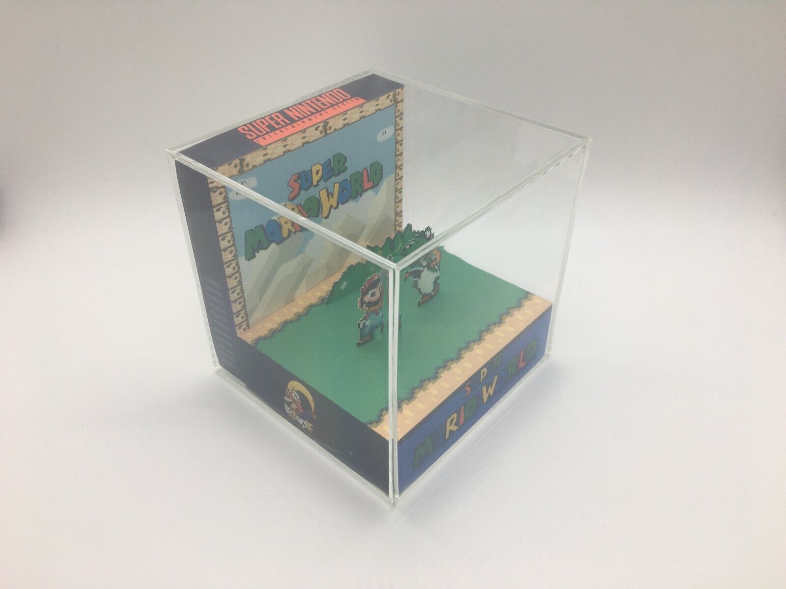 Super Mario World- Geekrama diorama cubo Super Nintendo snes