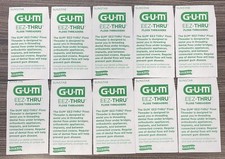 50x Sunstar GUM Eez-thru FLOSS Threaders 50 pieces total Floss Threaders