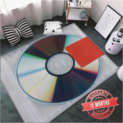 Music-Inspired CD Print Rug Unique CD Area Rug, Music Lover's Decor ...
