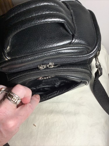 Vintage ICON Leather Camera Detachable Adjustable Shoulder Strap Quality Bag - Picture 9 of 15