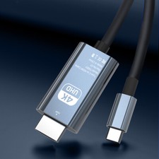 Type-C to HDMI 4K Cable USB-C Adapter 4K 60Hz/30Hz for MHL Phone Switch Laptops