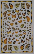 Butterfly Jungle Leopard Print Nail Art Stickers