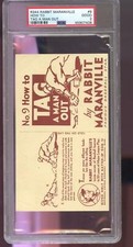 1936 R344 National Chicle Rabbit Maranville #9 How To Tag A Man Out PSA 2 Card