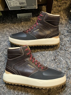 New Authentic COLE HAAN GRANDPRO CROSSOVER Leather Sneaker Boots