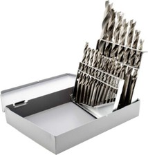 19pc Tool Crib Drill Set, Bright, Jobber Length, HSS, USA Made by Michigan Drill