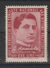 1945 ERINNOFILO PRO VITTIME POLITICHE AMENDOLA MNH MF91665