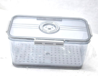 Petsible Fresh Box Vacuum Container Versatile Storage Plastic Bin 7005 Gray
