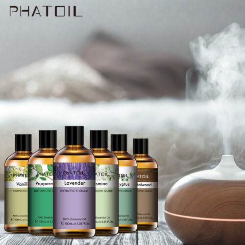 PHATOIL 100ml Natürliche Ätherische Öle Diffusor Öl Aromatherapie Spa Massage Öl - Afbeelding 1 van 26