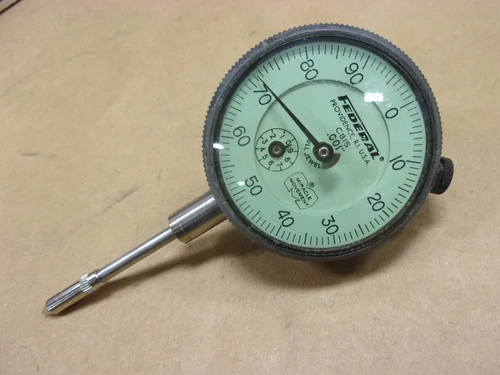 Federal No. C81S Dial Test Machinist Indicator .001" Mill Metal Lathe Tool USA