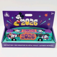 2026 Disney Parks Diecast Bus Transport Toy Dated Year Mickey  Minnie Mouse New
