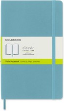 Classic Soft Cover Notebook, Large 5"x8.25" Plain, Reef Blue, 192 Pages