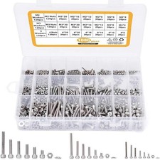Metric Hex Socket Screw Kit 1080pcs 304 SS M2 4mm 6mm 8mm 10mm 12mm 16mm