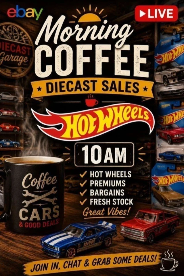 🚗 Hot Wheels Morning | Coffee, Cars & Bargains ☕