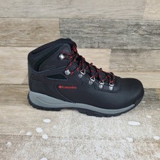 Columbia Newton Ridge Plus Womens Hiking Boot Sz 10 Black Poppy Red Waterproof
