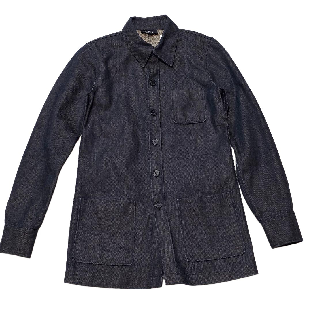A.P.C., A.P.C. Denim Coverall Jacket Dark Blue Made in Japan Vintage Workwear