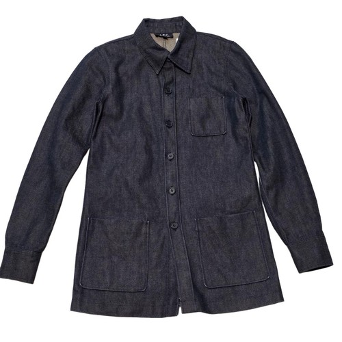 A.P.C., A.P.C. Denim Coverall Jacket Dark Blue Made in Japan Vintage Workwear